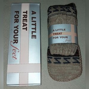 New Time to Relax Men's Non Slip Fleece Lined Slipper Socks by Cozylook Sz 12-13